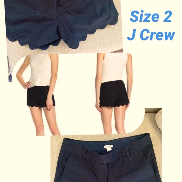 J.Crew scalloped hem shorts-like new - Picture 1 of 3